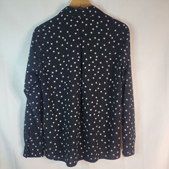 Van Heusen Black Polka Dot Button-Up Shirt - Picture 5 of 11